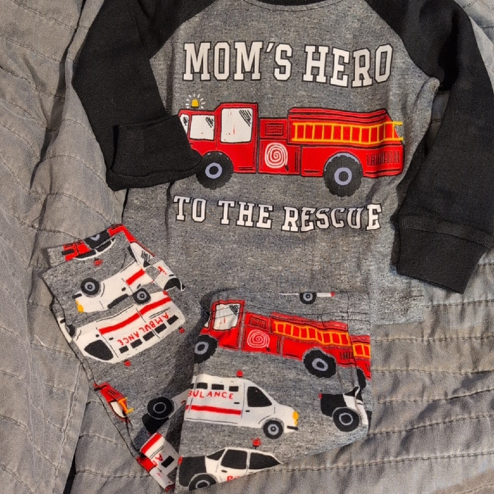 Fire Truck Pajama Set